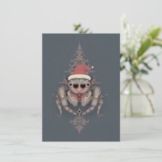 Unique Jumping Spider Christmas Cards シーズンカード (スタンド正面)