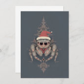 Unique Jumping Spider Christmas Cards シーズンカード (正面/裏面)
