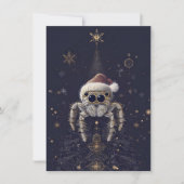 Unique Jumping Spider Christmas Cards シーズンカード (正面)