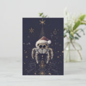 Unique Jumping Spider Christmas Cards シーズンカード (スタンド正面)