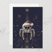 Unique Jumping Spider Christmas Cards シーズンカード (正面/裏面)