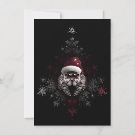 Unique Jumping Spider Christmas Cards シーズンカード (正面)