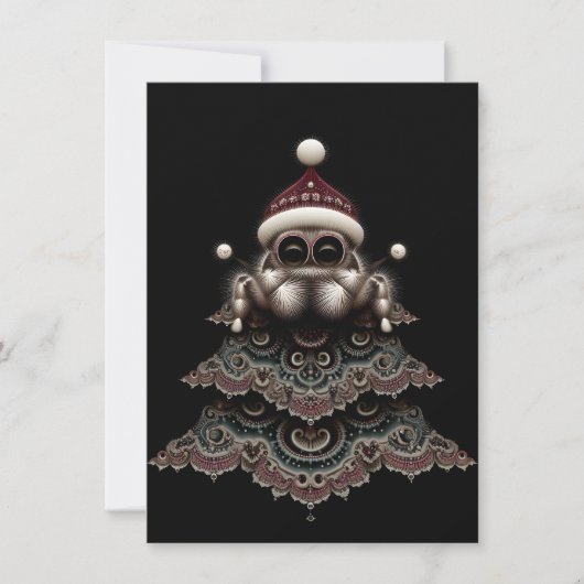 Unique Jumping Spider Christmas Cards シーズンカード (正面)