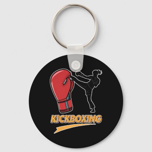 Unique Kickboxing Boxing Glove Design  キーホルダー (正面)