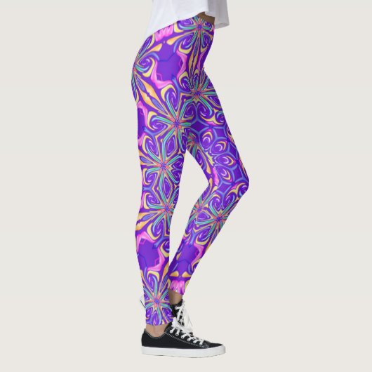 Unique leggings purpple レギンス (右)