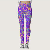 Unique leggings purpple レギンス (正面)