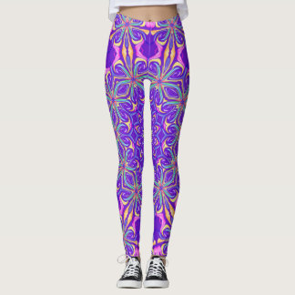 Unique leggings purpple レギンス