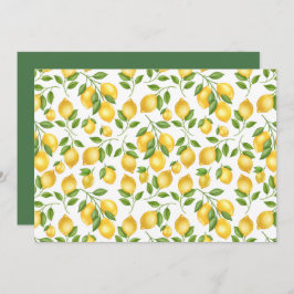 Unique Lemons Note Card ノートカード