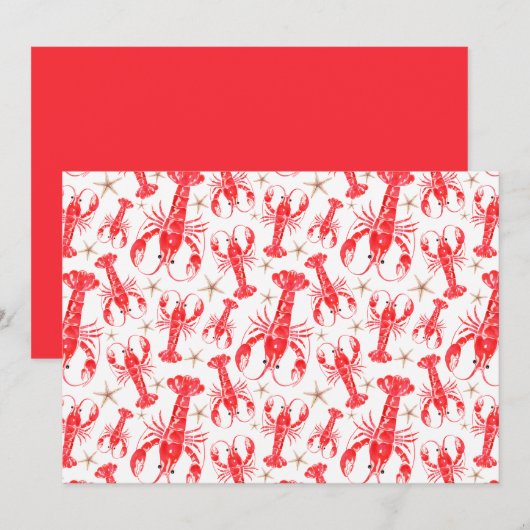 Unique Lobsters Note Card ノートカード (正面/裏面)