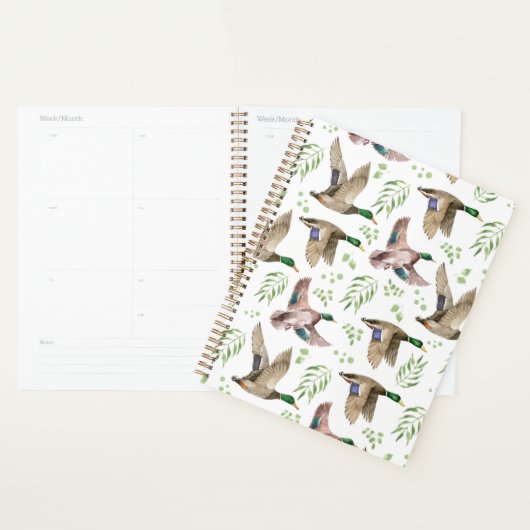 Unique Mallard Ducks Planner Journal プランナー手帳 (ディスプレー)