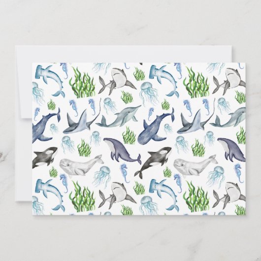 Unique Marine Life Note Card ノートカード (正面)