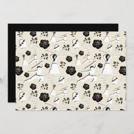 Unique Martial Arts Wedding Note Card ノートカード