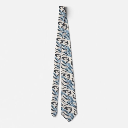 Unique Menswear Ties Tiger Print ネクタイ (裏面)
