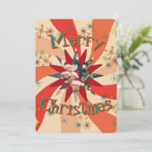 Unique Mid Century Modern Atomic Art Family Photo 招待状 (スタンド正面)