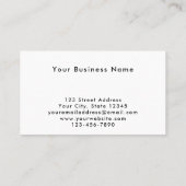 Unique Modern Blue Pixel QR Code Tech Business 名刺 (裏面)