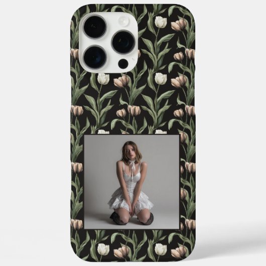 Unique Mom Gifts Tulip Flower Photo Case-Mate iPhoneケース (裏面)