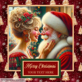 Unique Mr. and Mrs. Claus Red Gold Bath Towel バスタオルセット