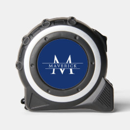 Unique Navy Tape Measure Featuring Modern Monogram メジャー
