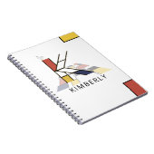 Unique Neoplasticism Style Monogram. Letter K ノートブック (右側)