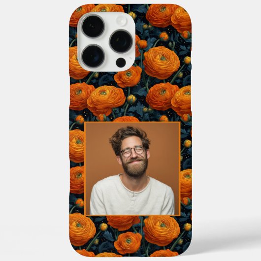 Unique Newlywed Gift Ranunculus Flower Photo  Case-Mate iPhoneケース (裏面)