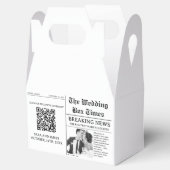 Unique Newspaper  Photo Wedding Favor Box フェイバーボックス (オープン)