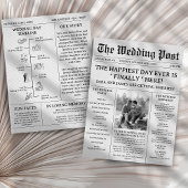 Unique Newspaper Wedding Programs チラシ