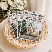 Unique Newspaper What A Year Photo Christmas シーズンカード