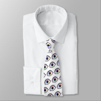 Unique One of a Kind Colourful Eyes Neck Tie ネクタイ
