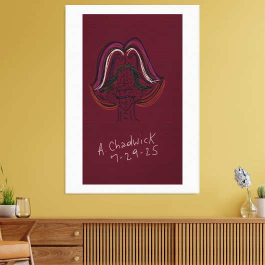 Unique Original Animation Stretched Canvas キャンバスプリント (インサイチュ (リビング))