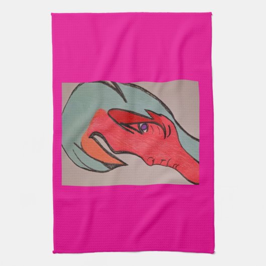 Unique Original Character Art Kitchen Towel キッチンタオル (縦)