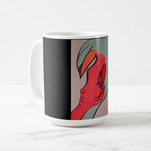 Unique Original Character Art Mug コーヒーマグカップ (正面左)