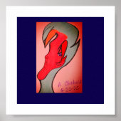 Unique Original Character Art Poster ポスター (正面)