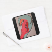 Unique Original Character Art Sticker Sheets スクエアシール (封筒)