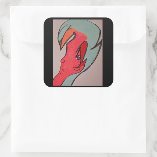 Unique Original Character Art Sticker Sheets スクエアシール (バッグ)