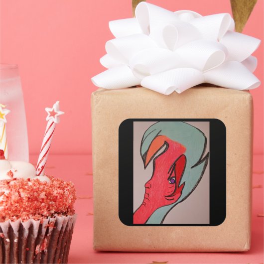 Unique Original Character Art Sticker Sheets スクエアシール (パーティー)