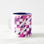 unique patten design mug ツートーンマグカップ (正面左)