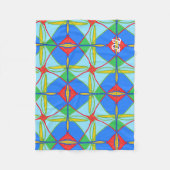 Unique Pattern Abstract Fleece Blanket フリースブランケット (正面)