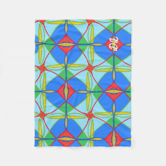 Unique Pattern Abstract Fleece Blanket フリースブランケット