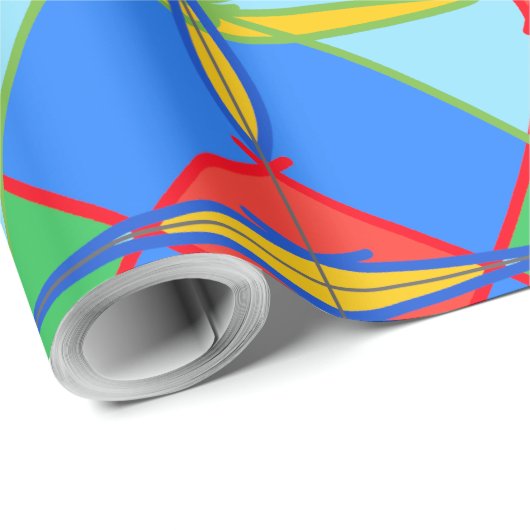 Unique Pattern Abstract Wrapping Paper ラッピングペーパー (ロールコーナー)