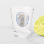 Unique Personalized First Pet Dog Lover Photo Gift ショットグラス (裏面)