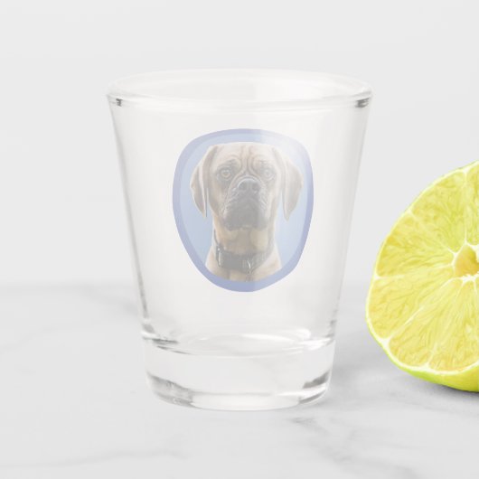 Unique Personalized First Pet Dog Lover Photo Gift ショットグラス (裏面)