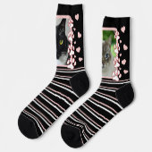 Unique Personalized Pet Photo Crew Socks ソックス (左)