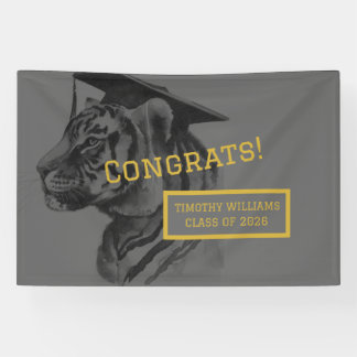 Unique Personalized Tiger Graduation Banner 横断幕