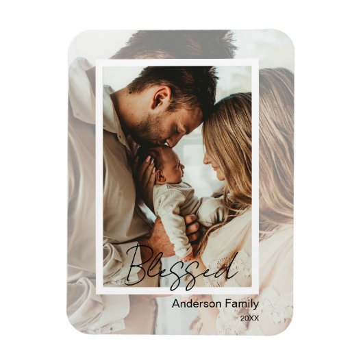 Unique Photo on Photo Blessed  マグネット (縦)