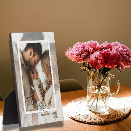 Unique Photo on Photo Tabletop Plaque  Easel フォトプラーク