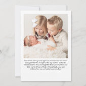 Unique Photo on Photo Tabletop Plaque  Easel 案内状 (裏面)