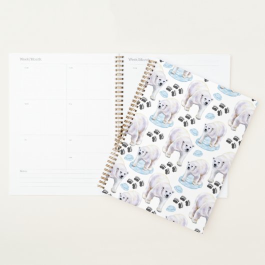 Unique Polar Bears Planner Journal プランナー手帳 (ディスプレー)
