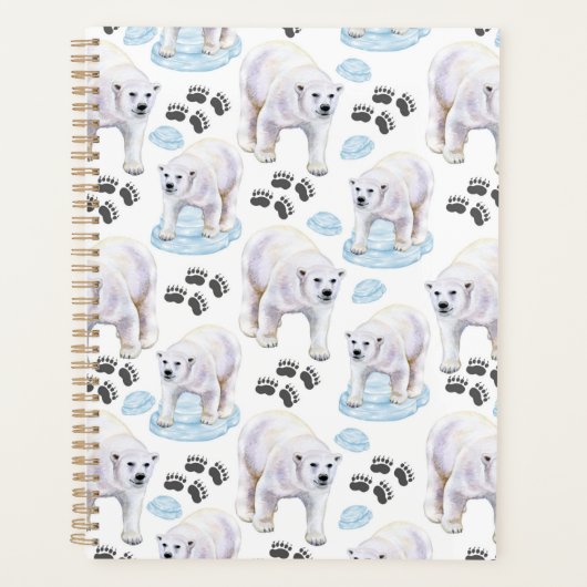Unique Polar Bears Planner Journal プランナー手帳 (正面)