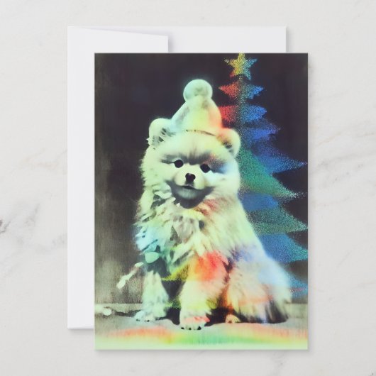 Unique Pomeranian Christmas Cards シーズンカード (正面)