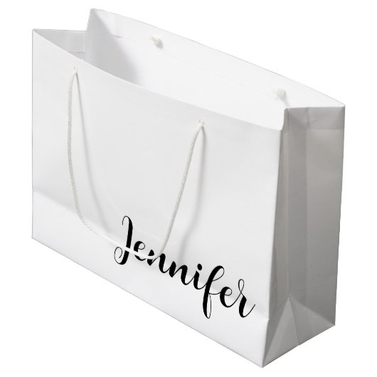 Unique Printed Large Gift Bag with Custom Name ラージペーパーバッグ (正面アングル)